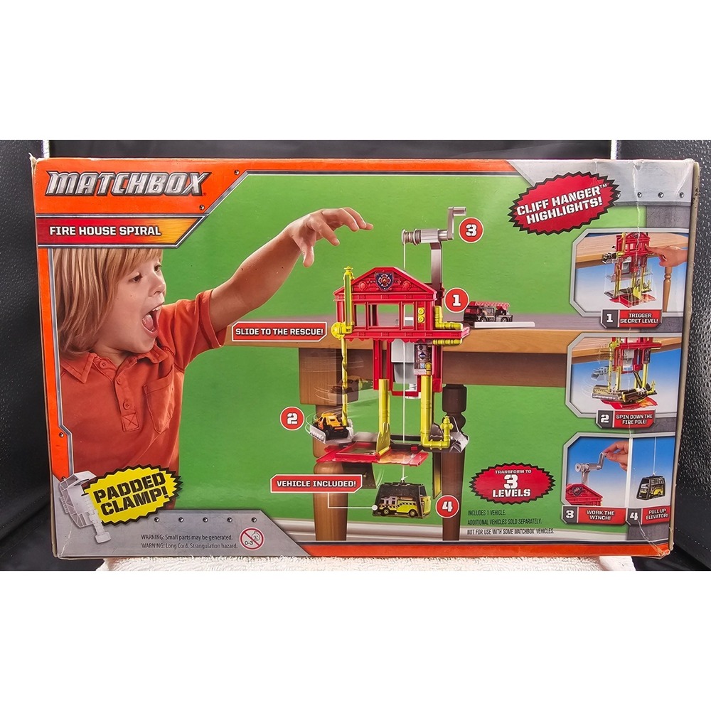 NIP Matchbox Cliff Hangers Fire Station‎ Play Set. Clamps On Tables-Cliff Hanger - Picture 8 of 9